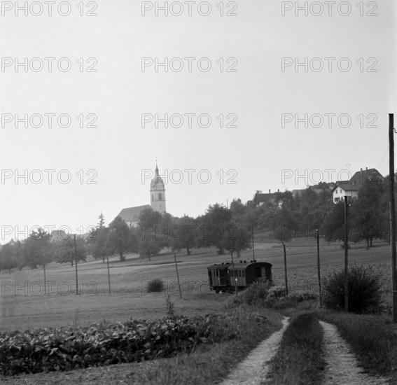 Steam train near Sursee 1959