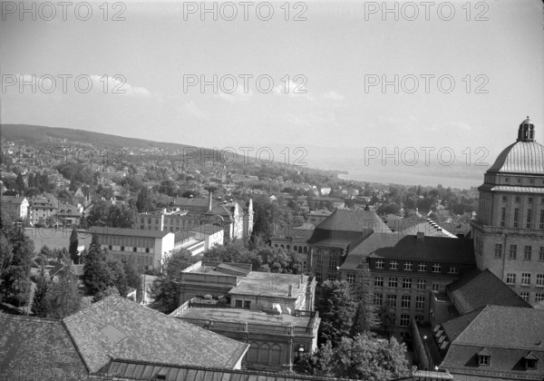 View of the city and the University of Zurich; 1941