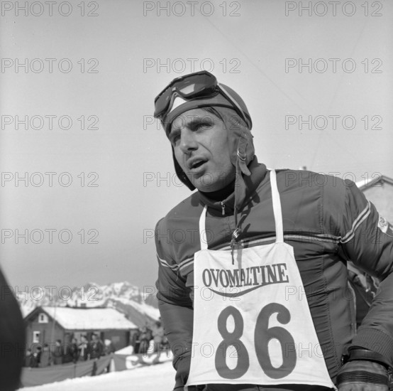 Skier with start number, 1966