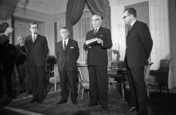 Chancellor Huber and the two Vice Chancellors, 1968