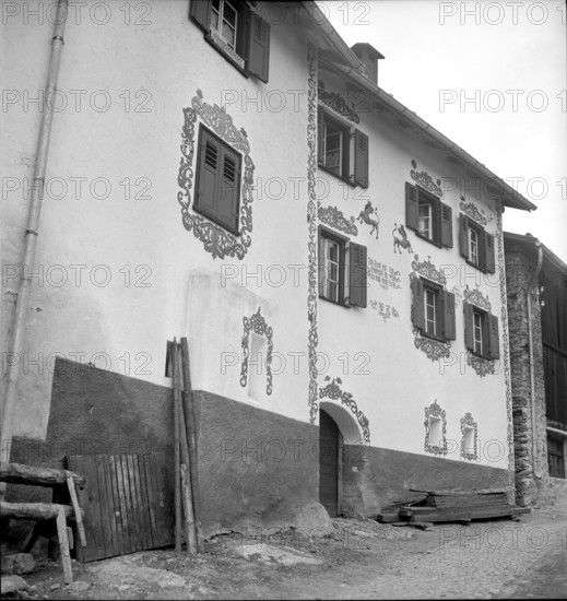 Guarda in the Lower Engadine; 1942