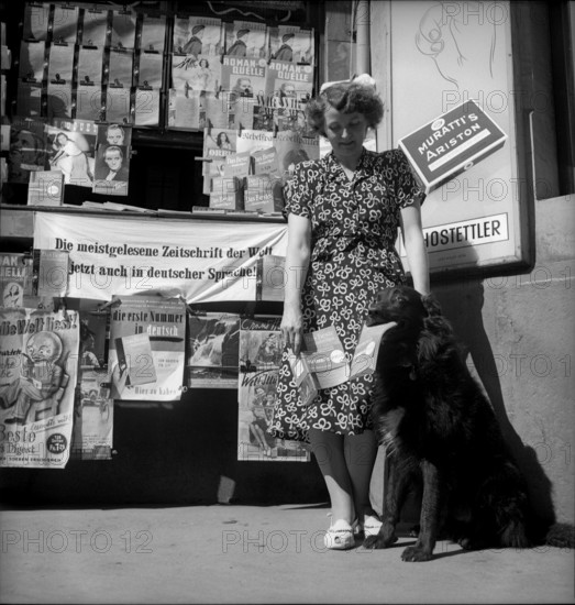 Theaterplatz Kiosk Bern: Advertising for Das Beste, 1948