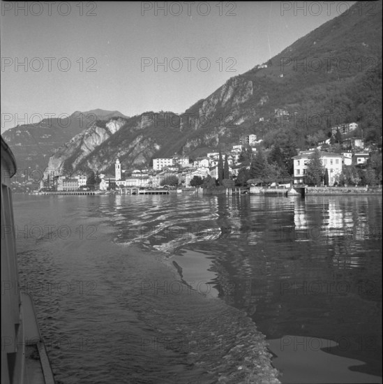 Campione, Italian enclave on Lake Lugano; 1946