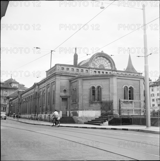 Meat hall at Limmatquai, 1952