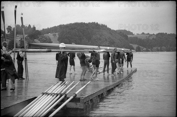 World Championship on the Rotsee 1962: Launching the boat