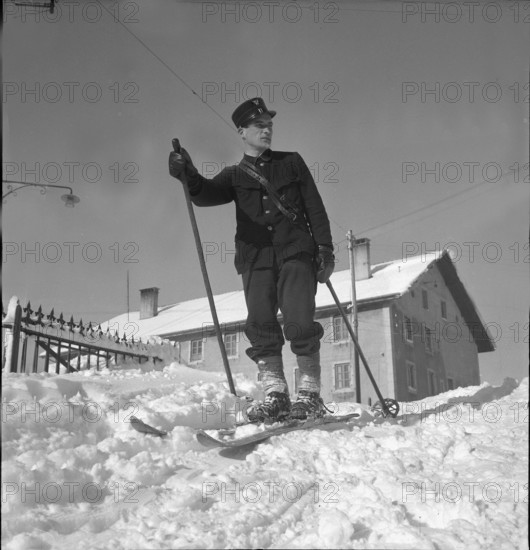 Postman on Skis, La Brévine 1951