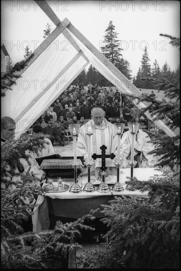 Hubertus celebration in Engelberg, 1964