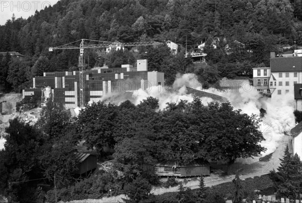 Demolition of the old seminary, Chur 1970