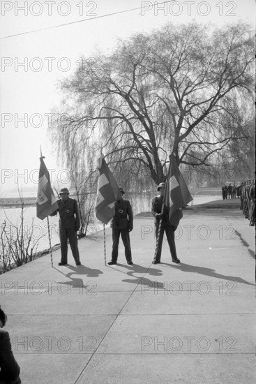 Flag handover to the Fusiliers, Zurich 1961