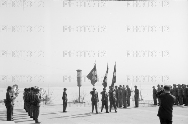 Flag handover to the Fusiliers, Zurich 1961