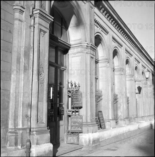 Meat hall on Limmatquai, 1950