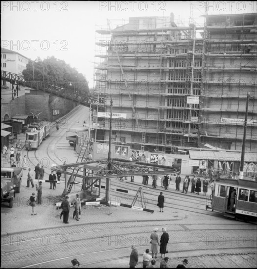 Reconstruction of the Limmatquai, 1950