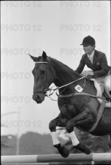 CSIO Lucerne 1974: Lady A. Fraser on Millionaire