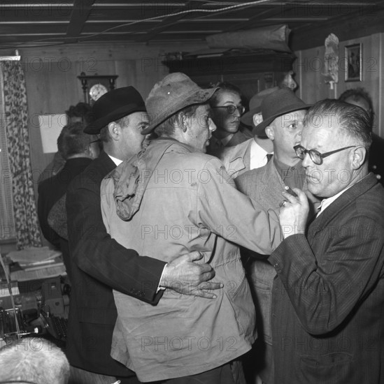 Researchers of the Höllochgrotten rescued after 10 days, 1952