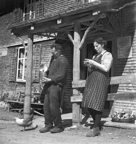 Farmers in the Muotathal, 1950