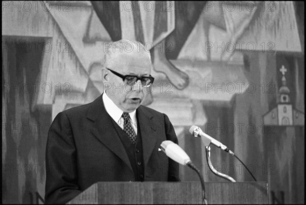Gustav Heinemann in Switzerland, 1972
