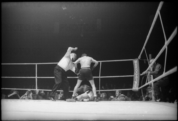 European Championship fight Chervet Atzori in Bern 1973