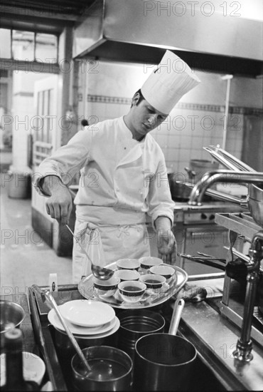 Temporary worker in the hospitality industry, 1970