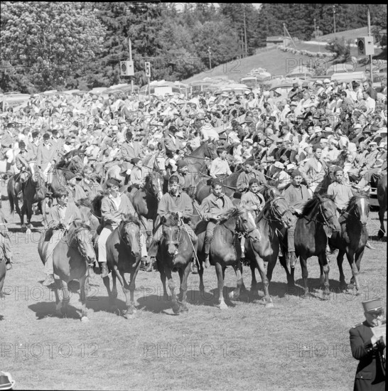 60th MarchéConcours Saignelégier, parade, 1963