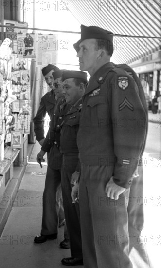 After WWII: American soldiers in Lucerne, 1945