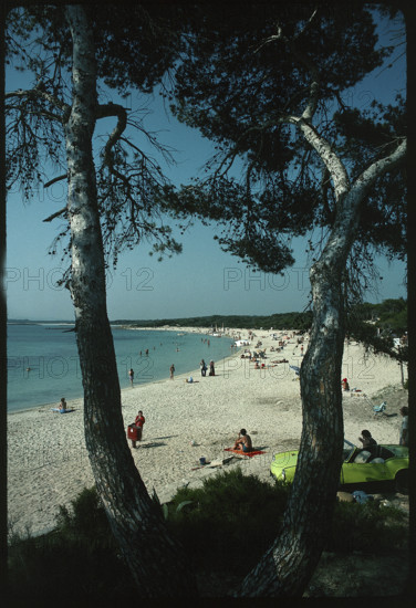 Beach on Mallorca, 1976