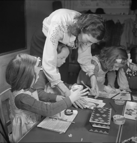 Children from Serbia on holiday in Switzerland, 1942