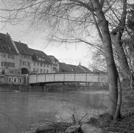 Renovation of the Reuss Bridge in Mellingen; 1955