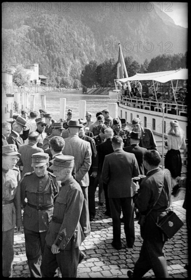 After WWII: American officers' delegation in Interlaken 1945