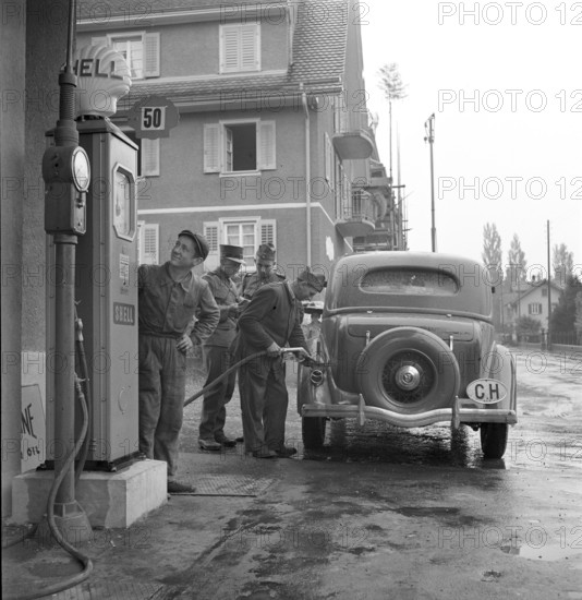 Paramedic; civilian employment, gas station attendant; 1939