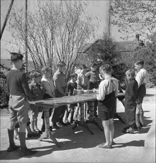 Children from Belgium on holiday in Switzerland, 1942