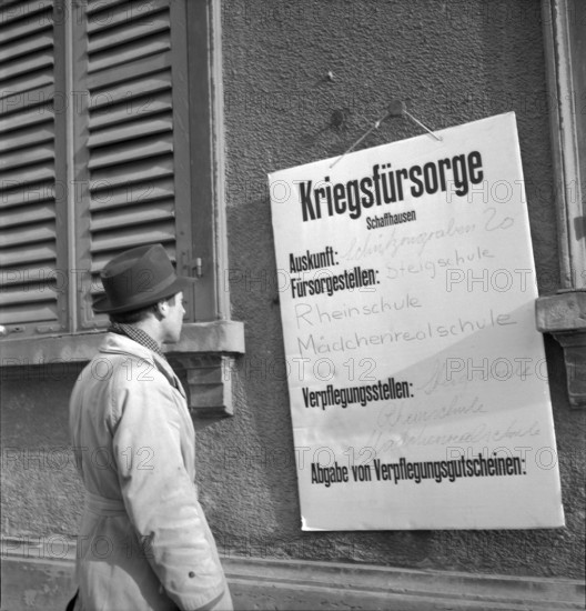 WWII: Bombings; War Welfare, Schaffhausen 1944