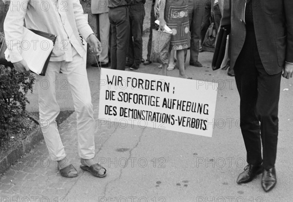 Protest against demonstration ban