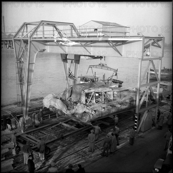 Kon-Tiki-Raft-Exhibition in Basel, 1955