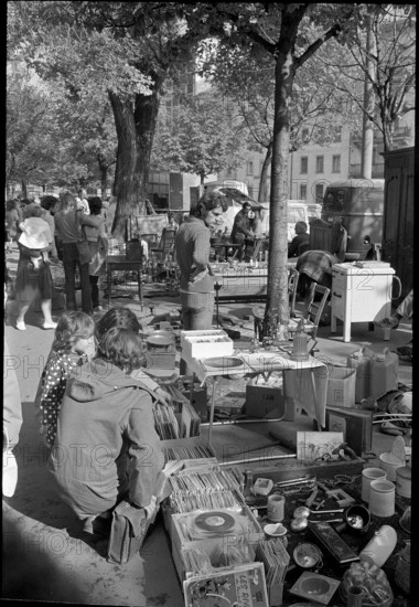 Flea market in Zurich 1971