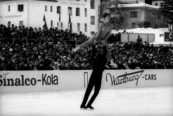 Ice skating world championship 1966 in Davos: pairs skating