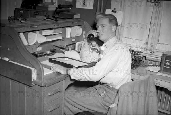 Mobilization report 1947: Call in the office, conscription