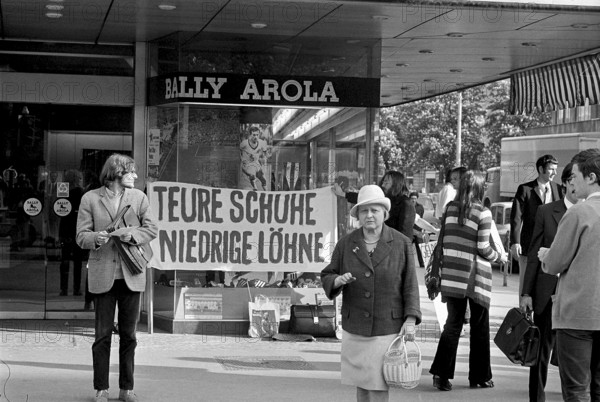 Shortage of benzine. Owner of petrol station refusing to serve Arabs 1970