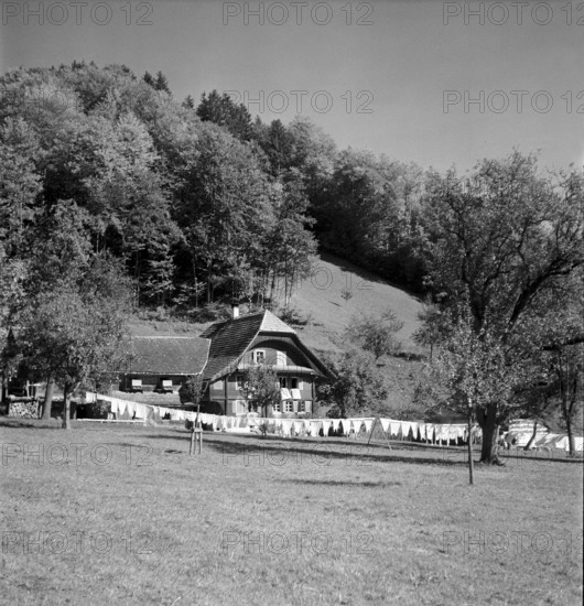Refugees at the Swiss border 1945