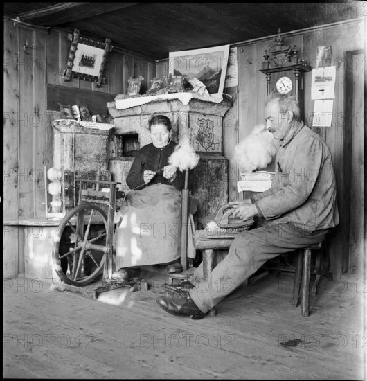 Geneva, the Four Great Powers conference: switchboard, press centre. 1955