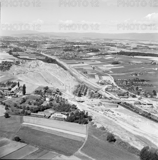 Gathering natural produce for Swiss donation, 1945