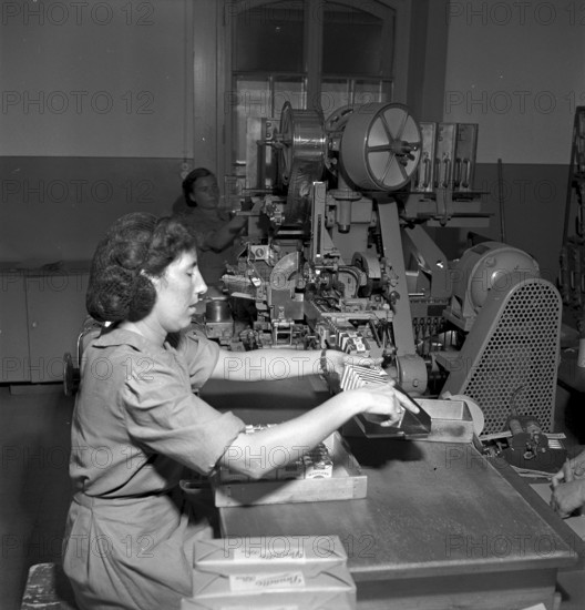 Cigarette factory Brunette, 1952