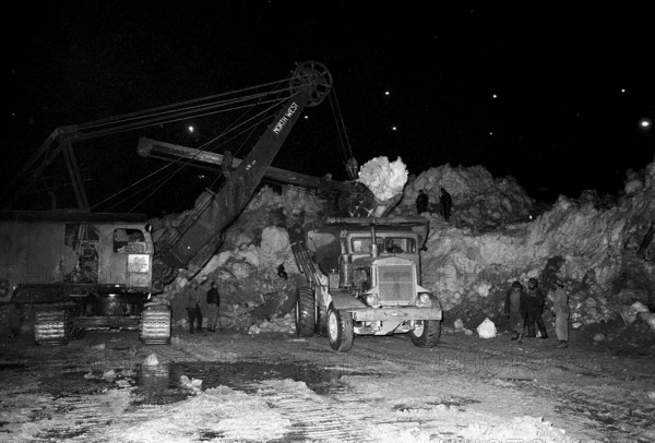 Mattmark glacial ice avalanche, search for the missing workers, persons, 1965