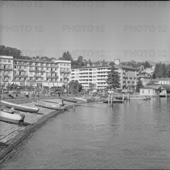 Lugano, shops in a narrow lane, 1957