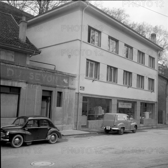 Neuchâtel, Promenade Noire and tour des prisons, 1948
