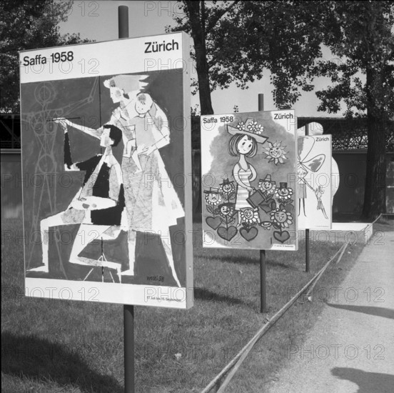 Posters of the SAFFA fair 1958