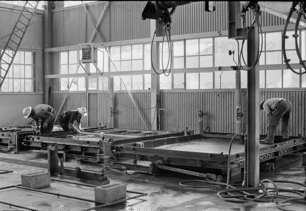 Building of a construction in concrete. Horgen 1966