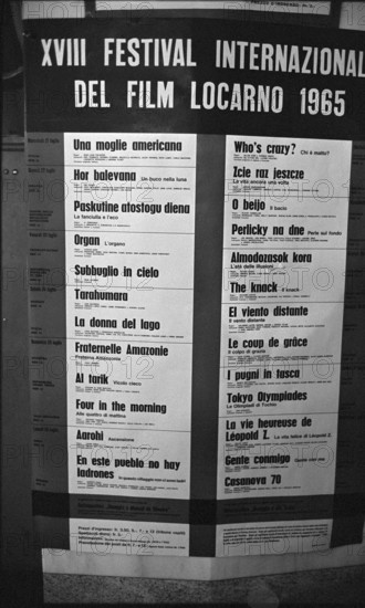 Film festival Locarno 1965: Program