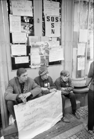 Prague 1968 after the invasion of the Warsaw Pact troops