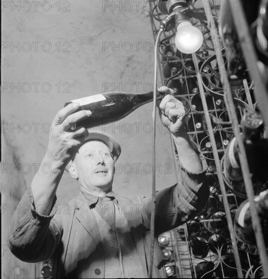 Davos: Wine cellar of a hotel; 1949