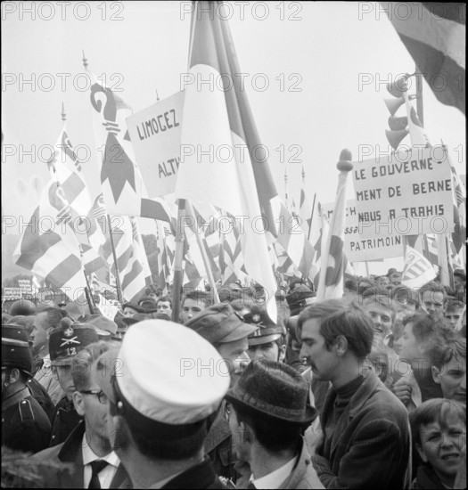 Commemoration of the mobilization 14/39 in Les Rangiers, 1964